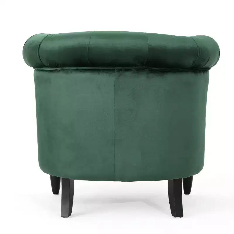 GDFStudio Justus Poltrona Club Rivestita con Bottoni in Stile Contemporaneo