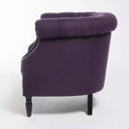 GDFStudio Justus Poltrona Club Rivestita con Bottoni in Stile Contemporaneo