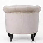 GDFStudio Justus Poltrona Club Rivestita con Bottoni in Stile Contemporaneo