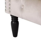 GDFStudio Justus Poltrona Club Rivestita con Bottoni in Stile Contemporaneo