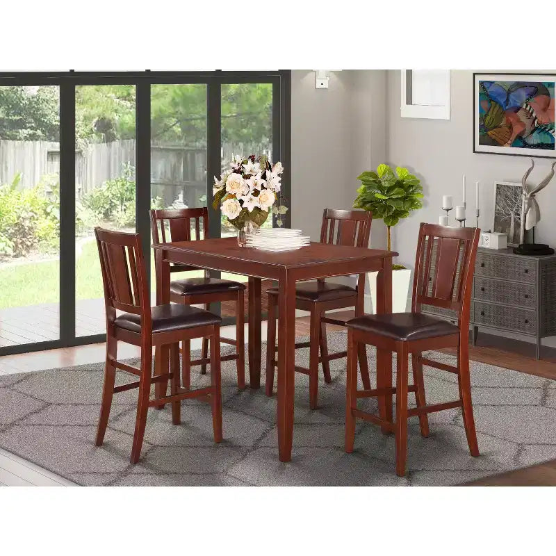 Set tavolo altezza bancone-Tavolo altezza bancone e sedie altezza bancone