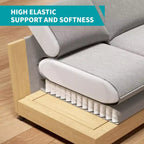 Divano componibile Mjkone da 117", divano a L, divano Cloud Couch Dupe con pouf mobile, divano a 3 posti per soggiorno e appartamento