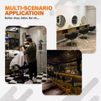 BestMassage Sgabello rotondo girevole con 5 ruote, regolabile, per salone e spa