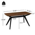 Christopher Knight Home Raoul Contemporary Wood Dining Table with Cross-Leg Pedestal Base