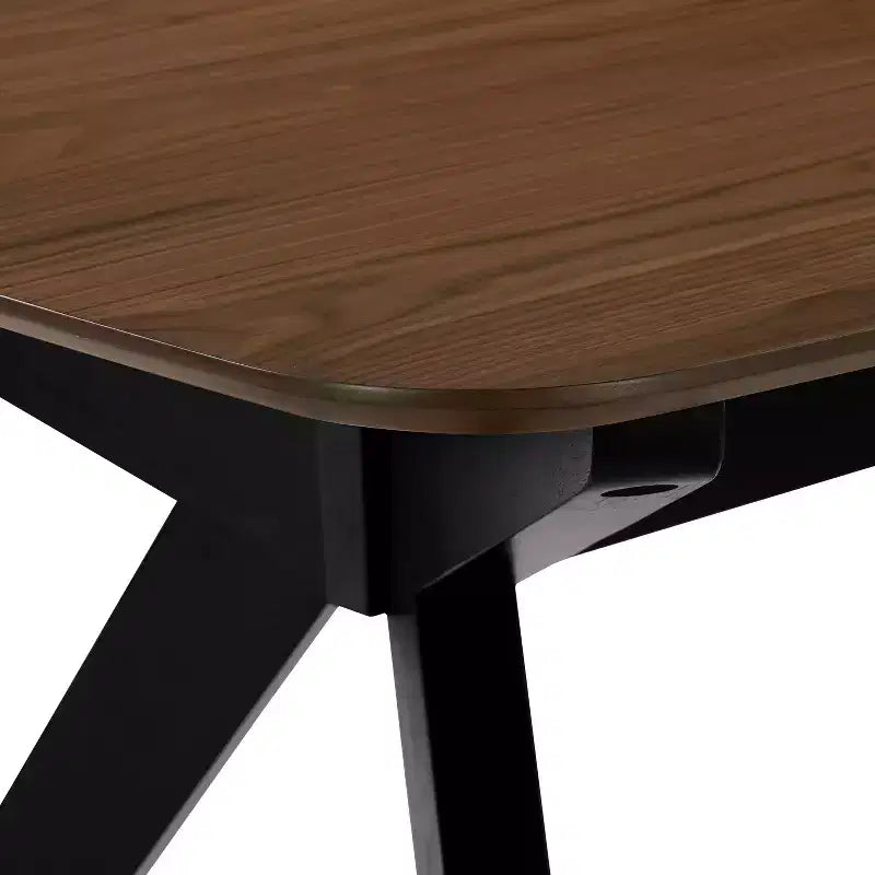 Christopher Knight Home Raoul Tavolo da Pranzo Contemporaneo in Legno con Base a Piedistallo a Gambe Incrociate