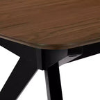 Christopher Knight Home Raoul Tavolo da Pranzo Contemporaneo in Legno con Base a Piedistallo a Gambe Incrociate