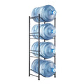 VEVOR 4 Tiers Water Jug Holder, 5 Gallon Water Bottle Holder, Single Row Water Bottle Rack for 4 Bottles, Heavy Duty Water Jug Rack