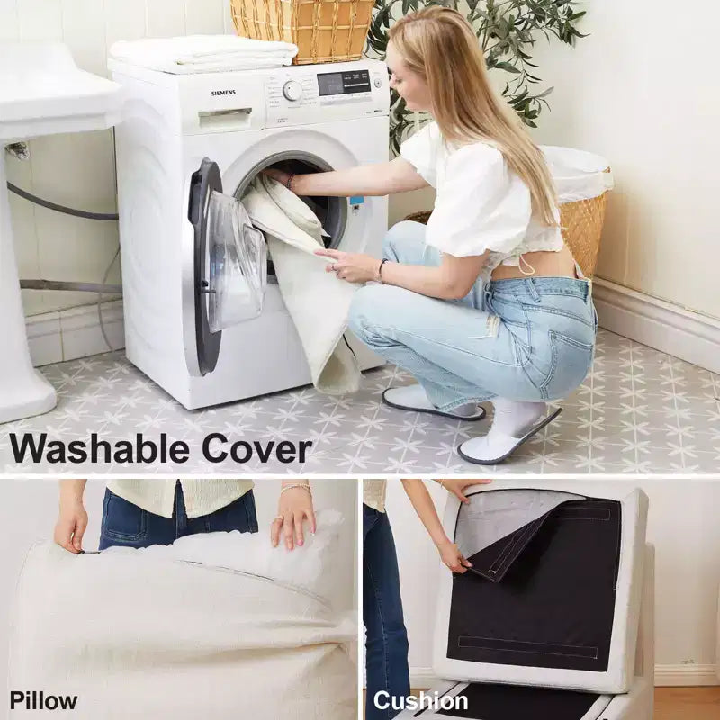 Divano componibile modulare Belffin, grande divano a U in ciniglia con contenitore, chaise longue a 7 posti per soggiorno