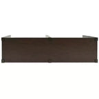 Signature Design by Ashley Breckington Tavolo consolle - Tavolino da divano moderno con ripiani regolabili, Marrone scuro