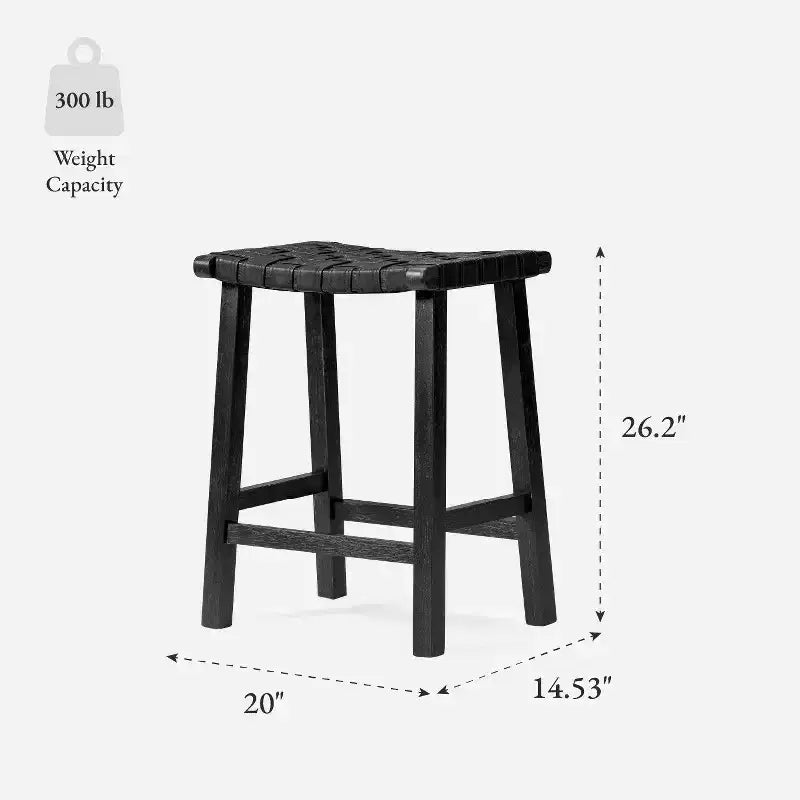 Sgabello da banco senza schienale Maven Lane Noah con similpelle, 63,5 cm