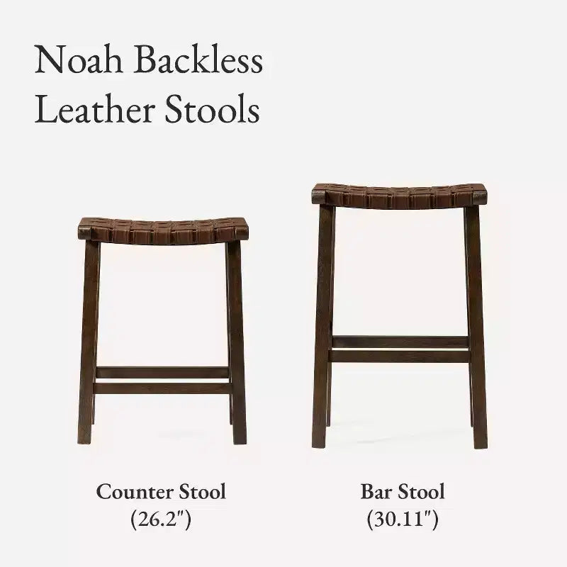 Sgabello da banco senza schienale Maven Lane Noah con similpelle, 63,5 cm