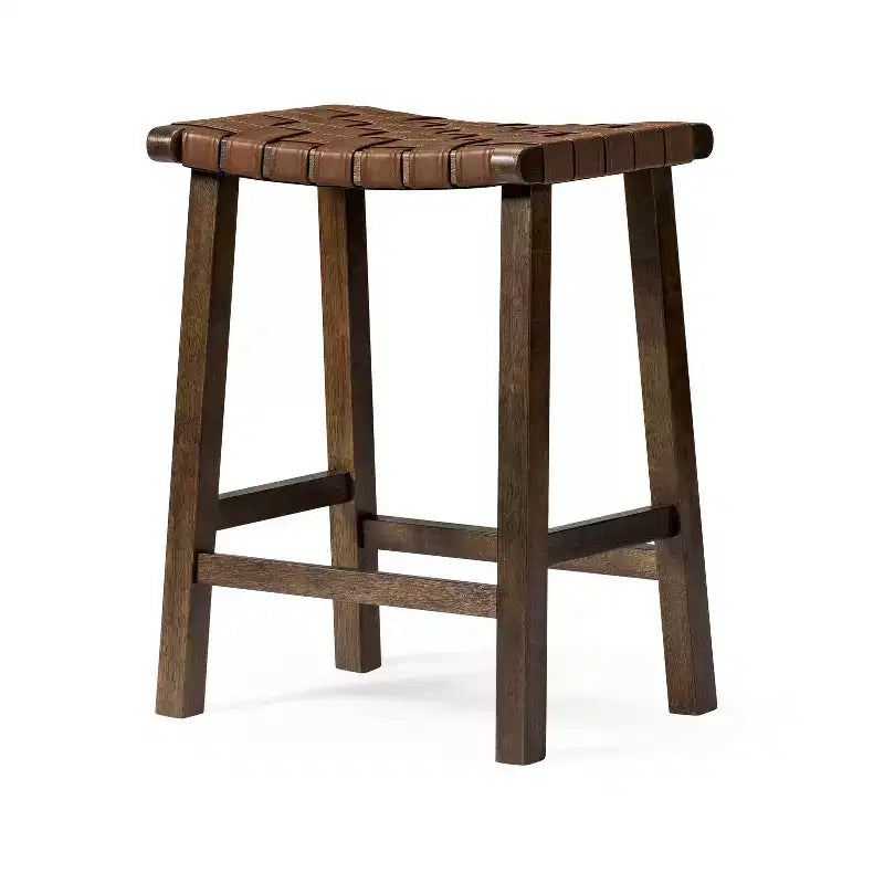 Sgabello da banco senza schienale Maven Lane Noah con similpelle, 63,5 cm