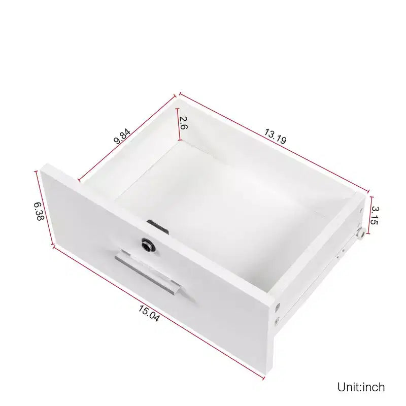 Okak Tavolo da Trucco con Luci, Moderna ed Elegante Toeletta con Sistema di Archiviazione Multi-Livello e Specchio Integrato, Set Trucco da Camera da Letto Salvaspazio, Bianco