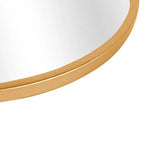 Specchio da bagno ad arco 31x24 con accessori, specchio da parete girevole in ferro, specchio da parete montato a parete per camera da letto, soggiorno, ingresso, oro