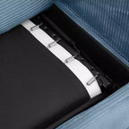Divanetto trasformabile in velluto a coste Whisen 72.8 con materasso, porte USB e contenitore