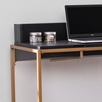 Scrivania Caldlin Flip-Top con vano contenitore - Nera - SEI