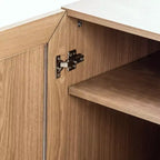 Mobile Contenitore con Anta in Vetro di Grande Capacità, Elegante e Bello. È Pratico per Organizzare e uno Strumento Magico per Dire Addio al Disordine in Casa.