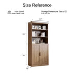 Mobile Contenitore con Anta in Vetro di Grande Capacità, Elegante e Bello. È Pratico per Organizzare e uno Strumento Magico per Dire Addio al Disordine in Casa.