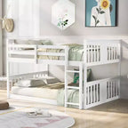 CLIHOME Letto a Castello Matrimoniale con Scala per Camera da Letto, Dormitorio