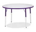 Jonti-Craft Berries Adult Height Color Edge Round Table 42 x 42 in Purple