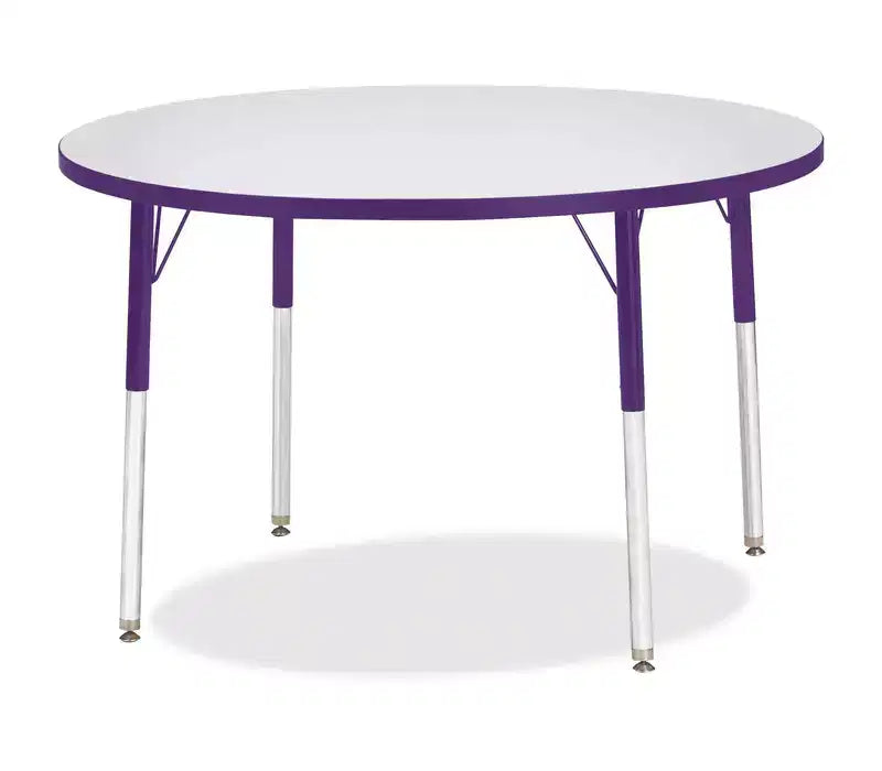 Jonti-Craft Berries Adult Height Color Edge Round Table 42 x 42 in Purple
