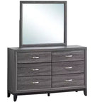 Passion Furniture Glasgow Specchio da comò rettangolare con cornice, 39 pollici L x 35 pollici H