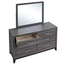Passion Furniture Glasgow Specchio da comò rettangolare con cornice, 39 pollici L x 35 pollici H
