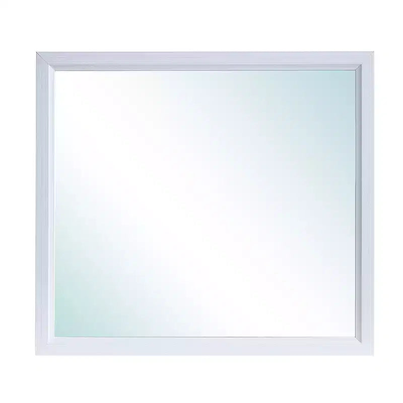 Passion Furniture Glasgow Specchio da comò rettangolare con cornice, 39 pollici L x 35 pollici H
