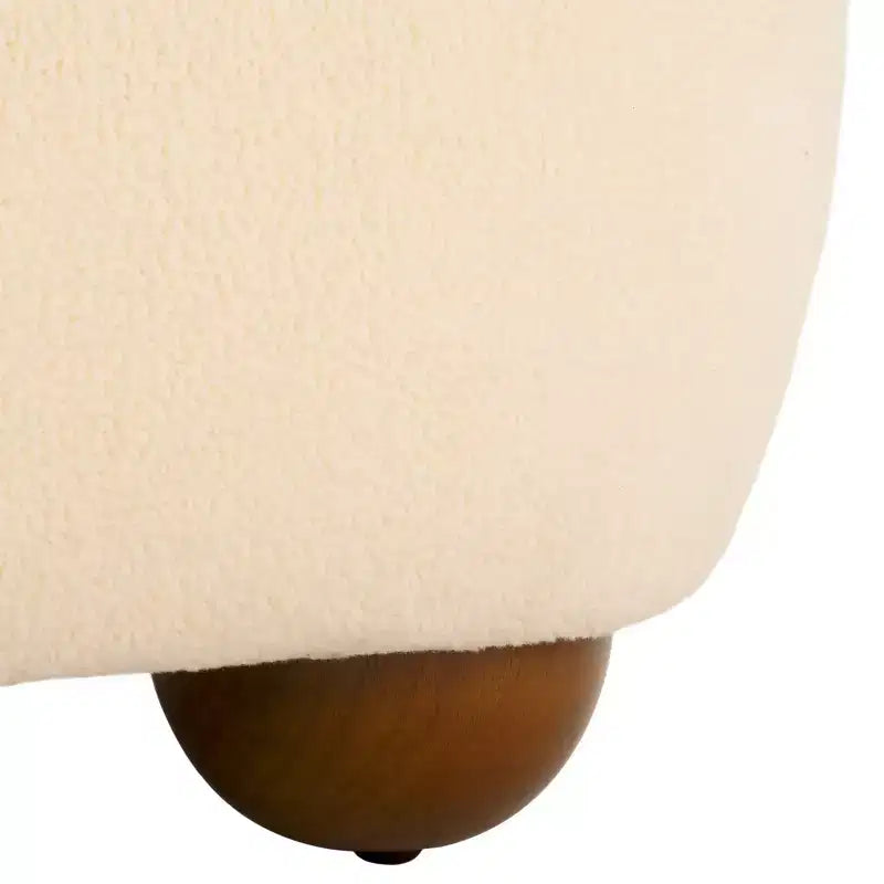 Pouf rettangolare Whitley con gambe in legno - OTT1302 - Safavieh