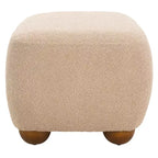 Pouf rettangolare Whitley con gambe in legno - OTT1302 - Safavieh