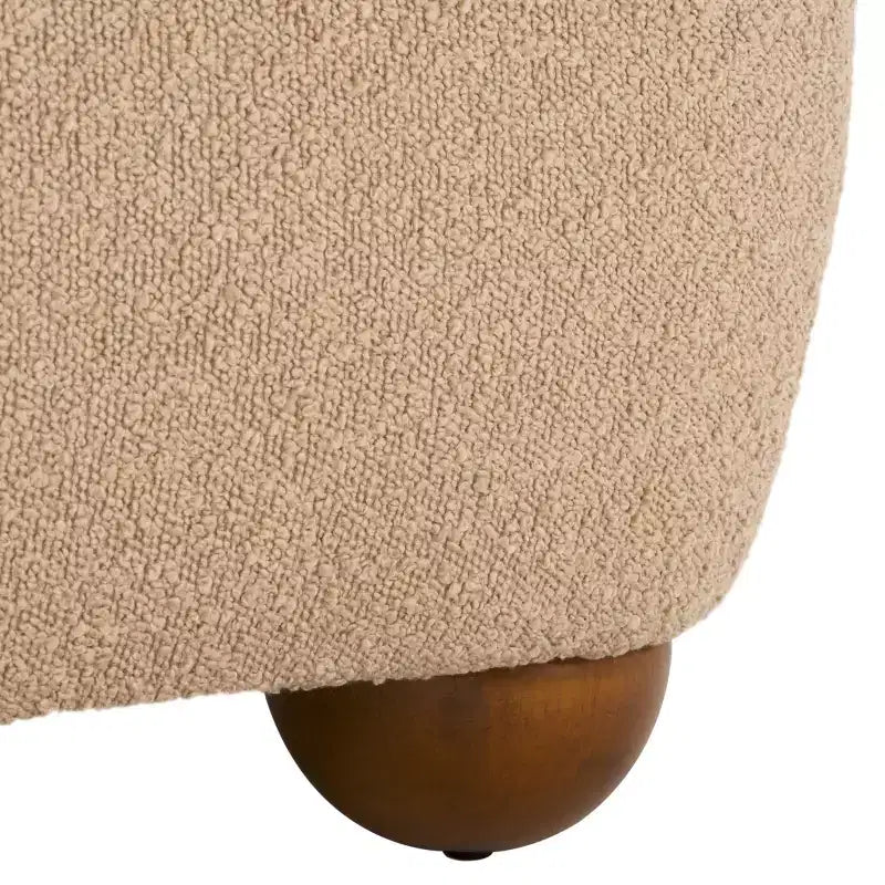 Pouf rettangolare Whitley con gambe in legno - OTT1302 - Safavieh