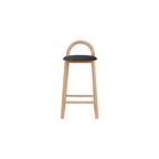 Meridian Furniture, Sgabello Calvin in ecopelle nera