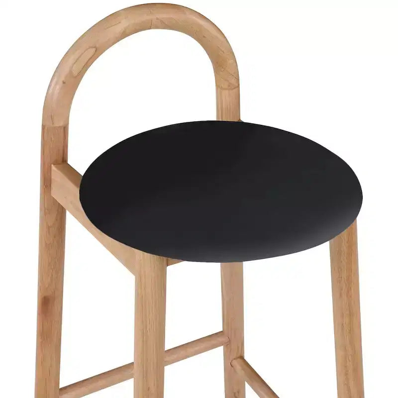 Meridian Furniture, Sgabello Calvin in ecopelle nera
