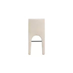 Meridian Furniture, Sgabello in tessuto testurizzato di lino beige Gramercy