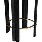Meridian Furniture, Sgabello da bancone Harrison in pelle vegana nera