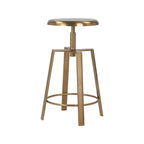 Meridian Furniture, Sgabello da bancone/bar Lang in ferro dorato