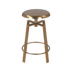 Meridian Furniture, Sgabello da bancone/bar Lang in ferro dorato