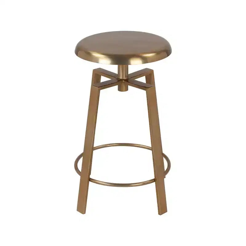 Meridian Furniture, Sgabello da bancone/bar Lang in ferro dorato