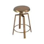 Meridian Furniture, Sgabello da bancone/bar Lang in ferro dorato