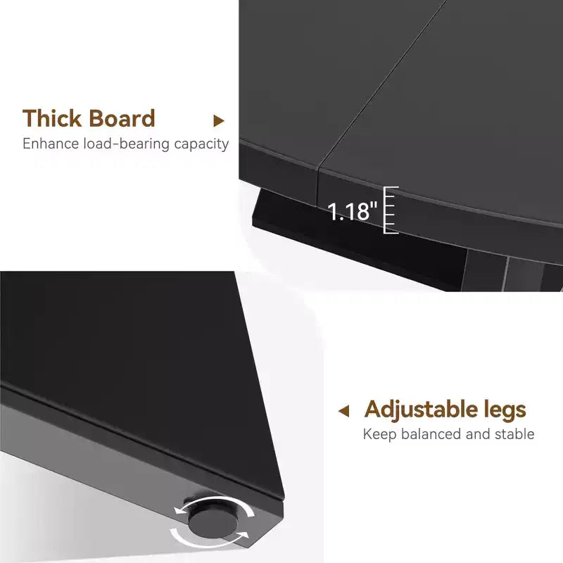 Set Tavolo da Pranzo Rotondo Grande da 120 cm per 4-6 Persone, Tavolo da Cena Stile Fattoria con Piano e Gambe in Legno - (Sedie Escluse)