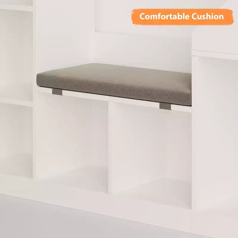 Libreria per bambini, Organizer per giocattoli con seduta, Scaffale per libri per bambini, Panca portaoggetti in legno, Casetta dei giochi per cameretta, stanza dei giochi, aula, asilo nido