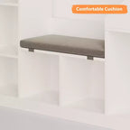 Libreria per bambini, Organizer per giocattoli con seduta, Scaffale per libri per bambini, Panca portaoggetti in legno, Casetta dei giochi per cameretta, stanza dei giochi, aula, asilo nido
