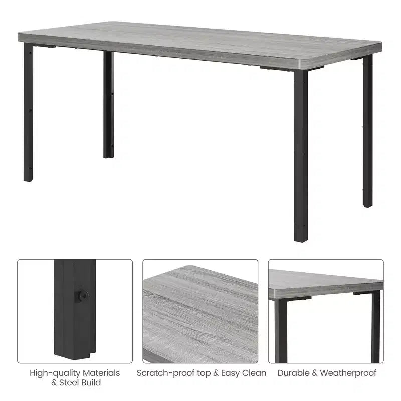 Set da tavolo da pranzo lungo 109 cm per 4 persone, set da tavolo da cucina rettangolare con 2 panche imbottite, set di mobili da cucina e sala da pranzo salvaspazio da 3 pezzi
