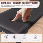 Set da tavolo da pranzo lungo 109 cm per 4 persone, set da tavolo da cucina rettangolare con 2 panche imbottite, set di mobili da cucina e sala da pranzo salvaspazio da 3 pezzi
