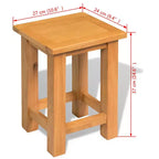 vidaXL Tavolino da Salotto in Rovere Massiccio 27x24x37 cm