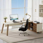 MAYEERTY 71L x 55W Industrial L Shaped Desk E0 Grade Board Scratch Resistant Surface