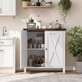Sideboard Buffet Cabinet, Small Storage Cabinet with Adjustable Shelves and 2 Doors Accent Entryway Console Cupboard for Living Room
