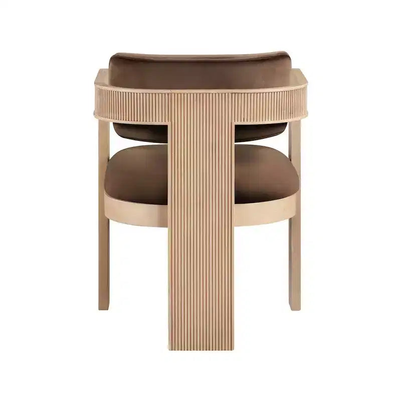 Meridian Furniture, Sedia da Pranzo Sacha in Velluto, Set da 2