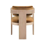 Meridian Furniture, Sedia da Pranzo Sacha in Velluto, Set da 2