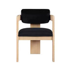 Meridian Furniture, Sedia da Pranzo Sacha in Velluto, Set da 2